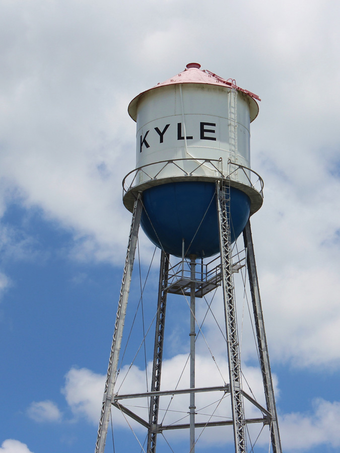 Metal recycling Kyle water tower